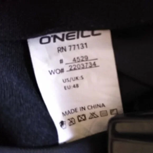 O'NEILL Mens 2MM Neoprene BACK ZIP SLEEVELESS SPRING WETSUIT Small Black Shorty